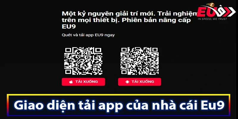 Giao diện tải app của nhà cái Eu9